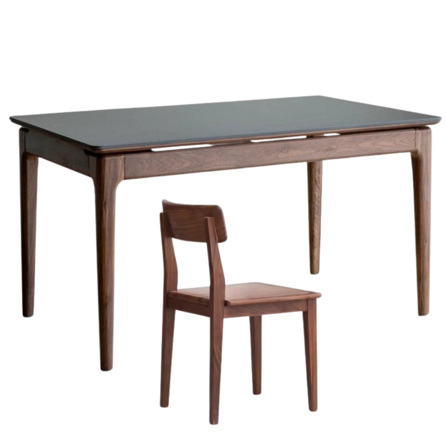 Premium Black Walnut Solid Wood Rectangular Dining Table - 72 Inch Rustic Farmhouse Style for Kitchen & Dining Room - Perfect for Family Gatherings & Dinner Parties