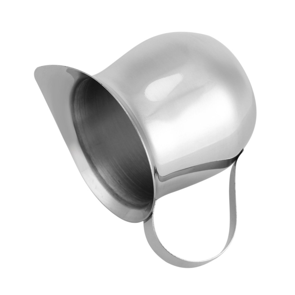 Stainless Steel Milk Frothing Pitcher 90ml - Barista Latte Art Frother Cup for Espresso, Cappuccino & Hot Chocolate - Perfect for Home & Coffee Shop Use