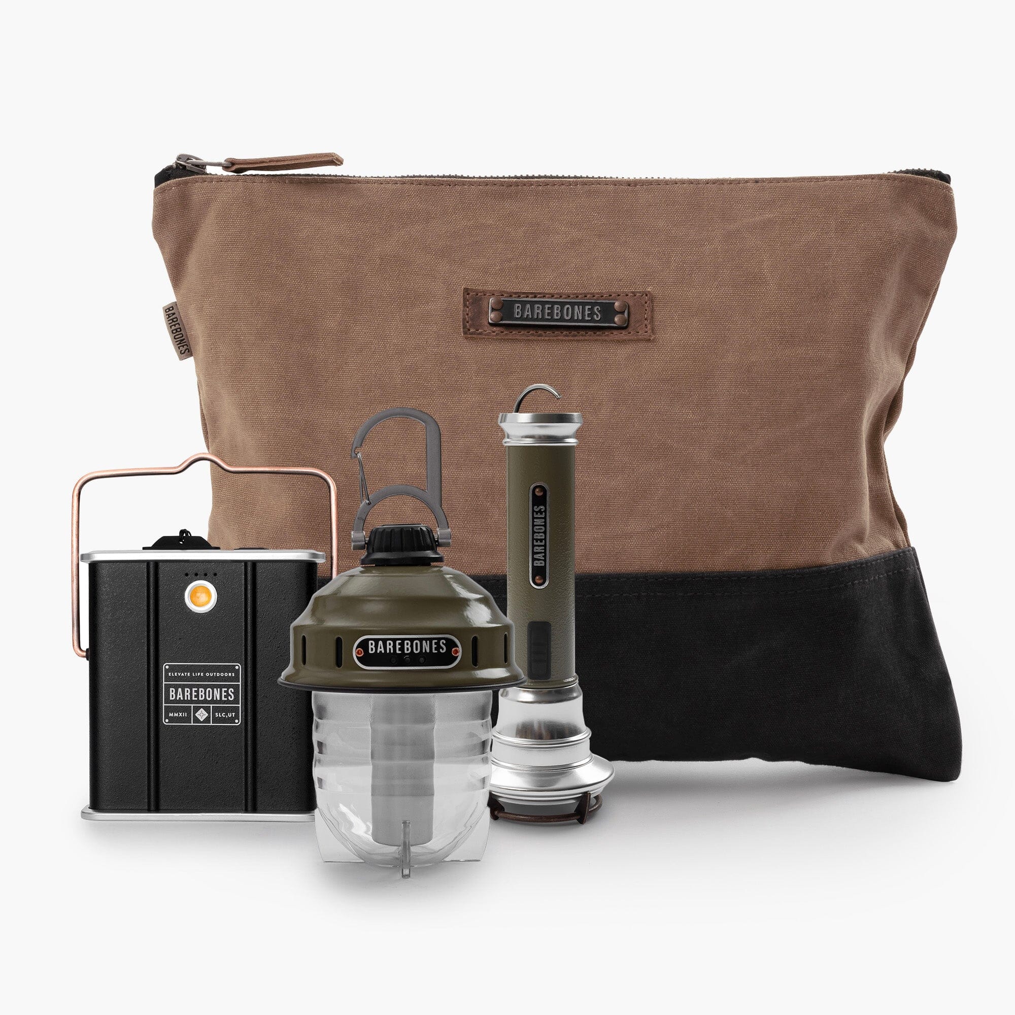 Portable Power & Light Camp Kit - Solar Charger & LED Lantern for Outdoor Camping, Hiking, and Emergency Preparedness