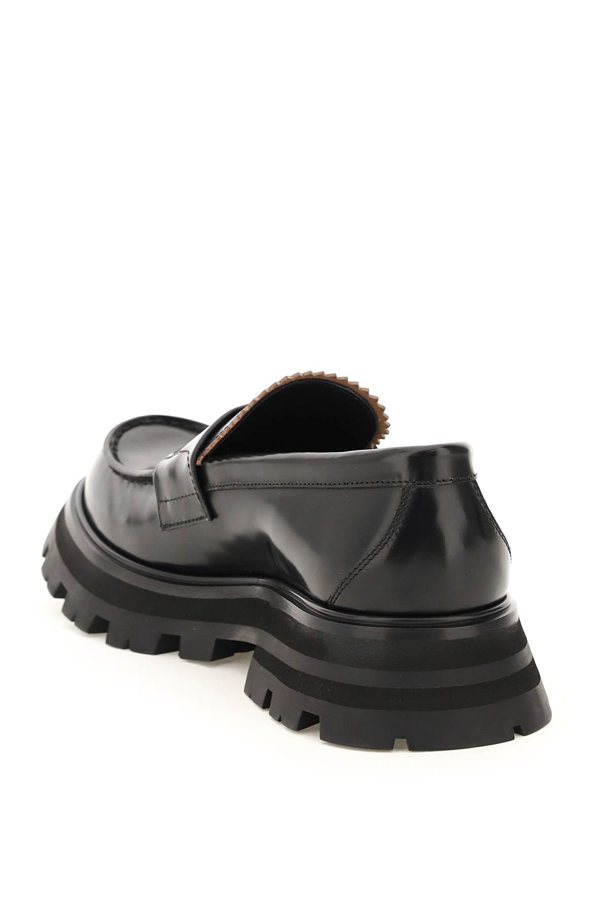 Alexander McQueen Wander Leather Moccasin Shoes - Premium Men's Casual Loafers for Comfort & Style | Perfect for Office, Travel & Everyday Wear