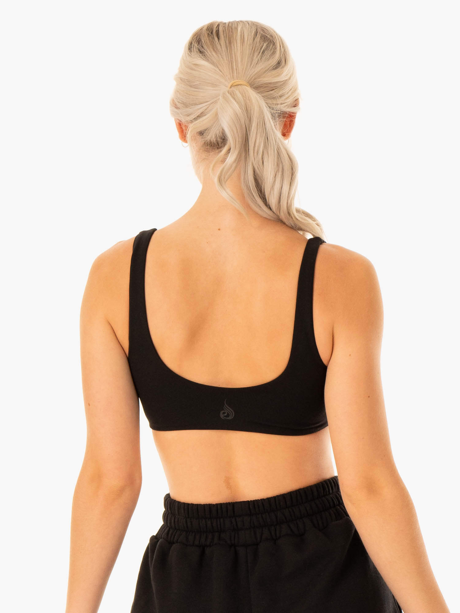 Elevate Lounge Bra - Comfortable Wireless Bralette for Women - Soft Breathable Fabric - Perfect for Yoga, Sleep & Relaxation - Black