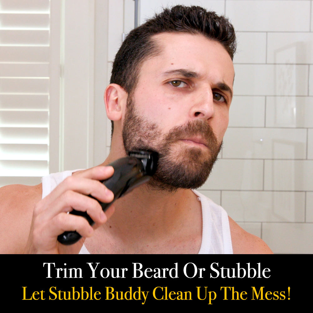 Stubble Buddy Beard Vacuum Cleaner - Cordless & Portable for Quick & Easy Beard Trimming - Perfect for Home, Travel & Barbershops