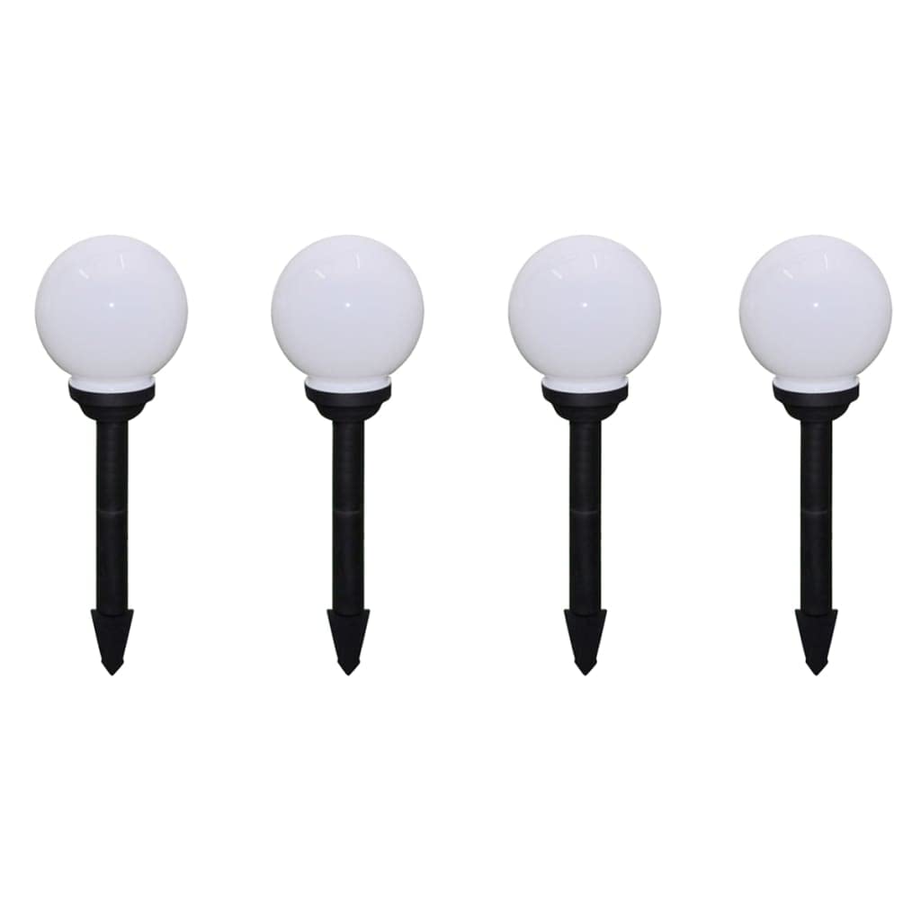 CHARMMA 8-Pack Outdoor LED Pathway Lights, 5.9 Inch Solar Garden Lights with Ground Spikes - Perfect for Walkways, Driveways, Patios, and Landscape Lighting