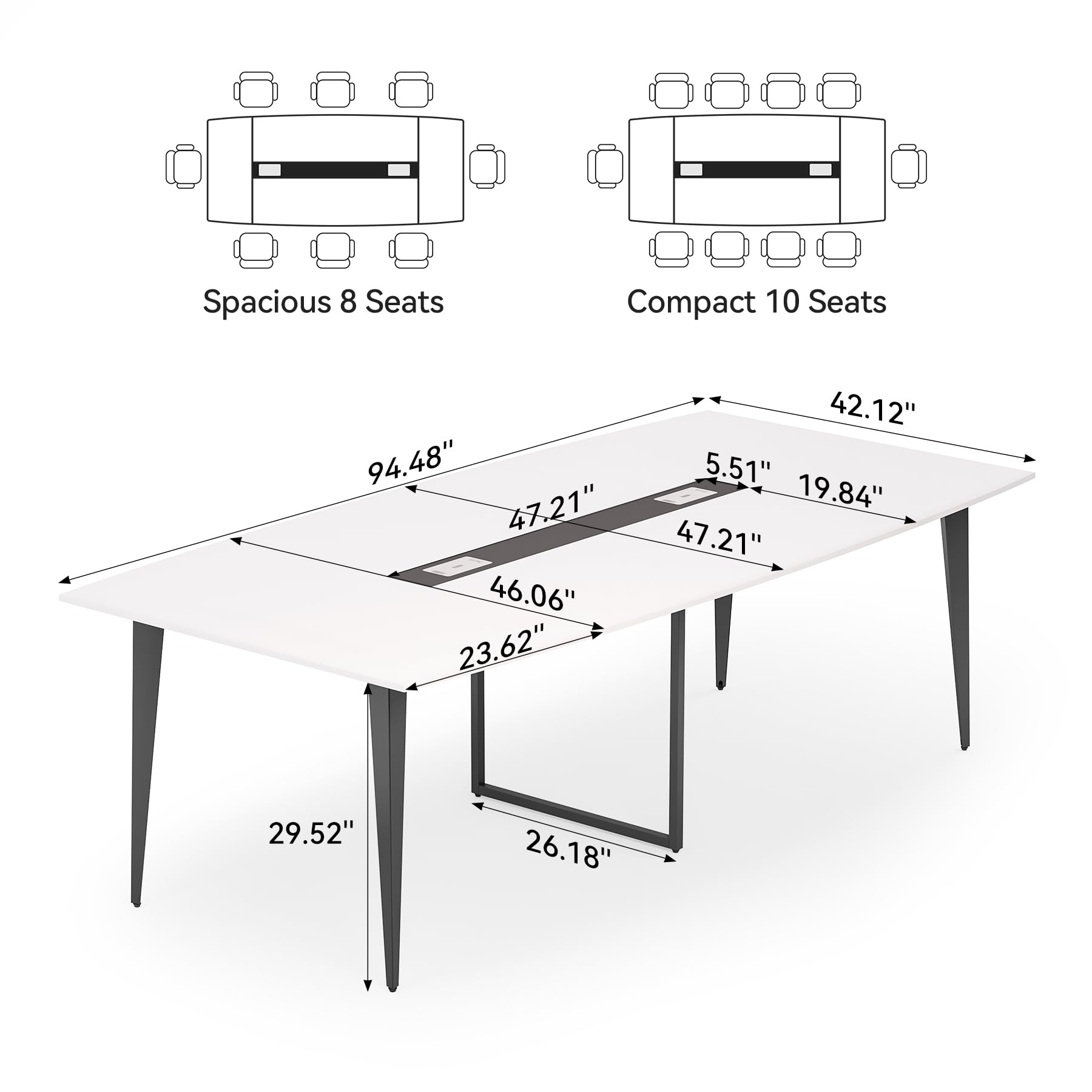 8FT Conference Room Table - 94.48