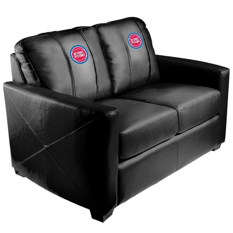 NBA Team Logo Stationary Loveseat - Comfortable Two-Seater Sofa for Living Room, Game Room & Man Cave Decor