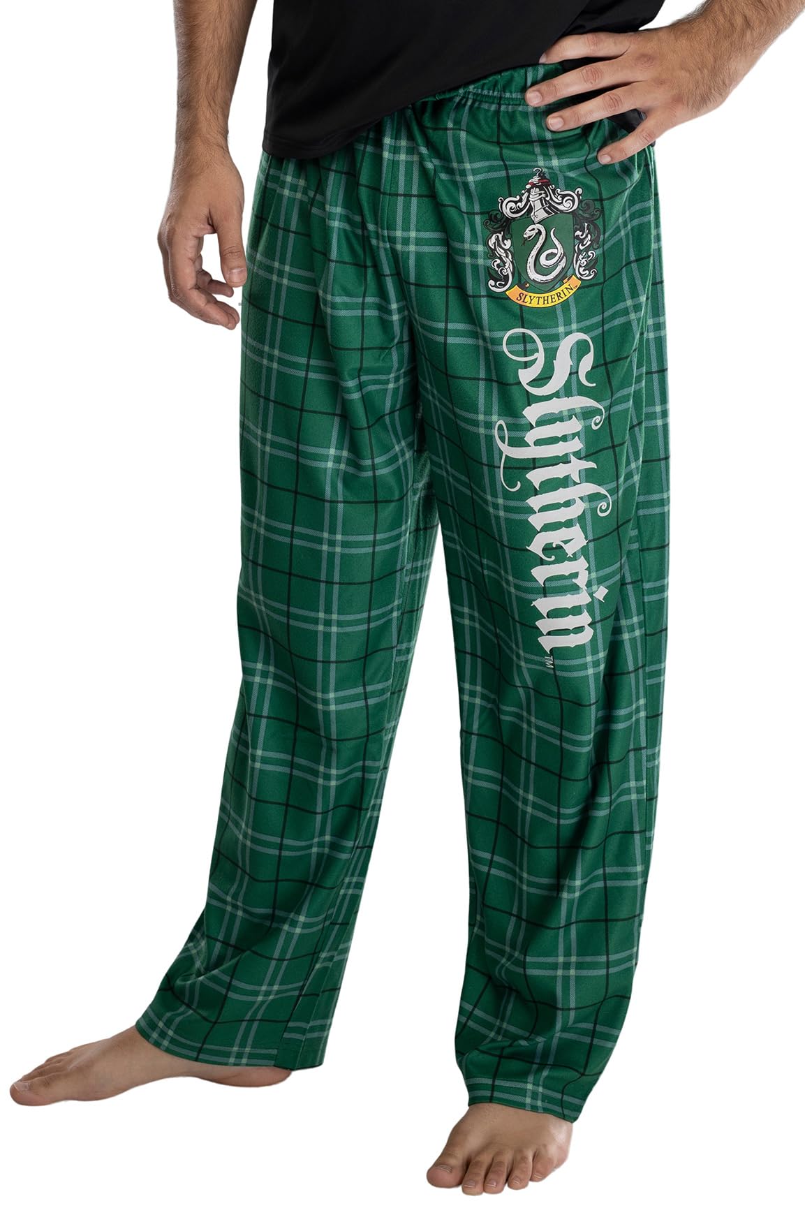 Harry Potter House Crest Plaid Pajama Pants for Adults - Gryffindor, Ravenclaw, Slytherin & Hufflepuff Styles | Cozy Sleepwear for Movie Nights & Halloween Costumes
