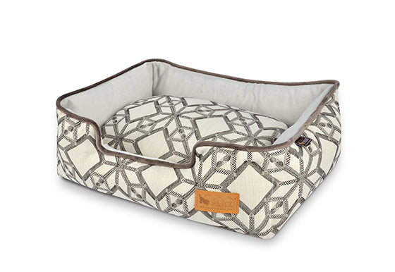 Premium Orthopedic Lounge Dog Bed for Large Dogs - Solstice Snowy Day - Washable Memory Foam Pet Bed for Comfort & Support - Perfect for Living Room, Bedroom, or Office