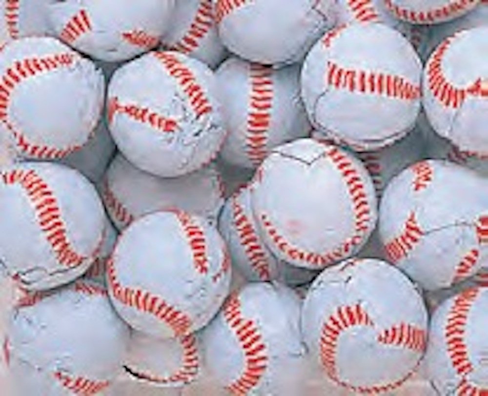 Premium Foiled Milk Chocolate Baseballs - 5LB Bulk Bag for Parties, Gifts & Sports Events | Individually Wrapped Candy for Halloween, Easter & Celebrations