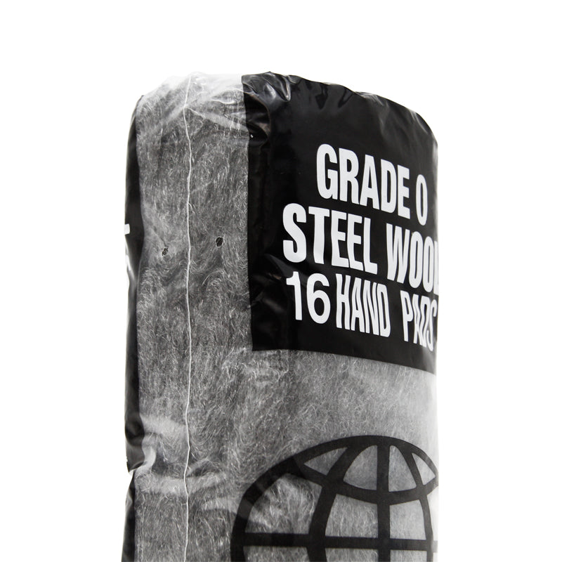 Premium GMT 0 Steel Wool Pads - 16 Pack for Wood Refinishing, Metal Polishing & DIY Crafts - Heavy Duty Cleaning & Surface Preparation Kit