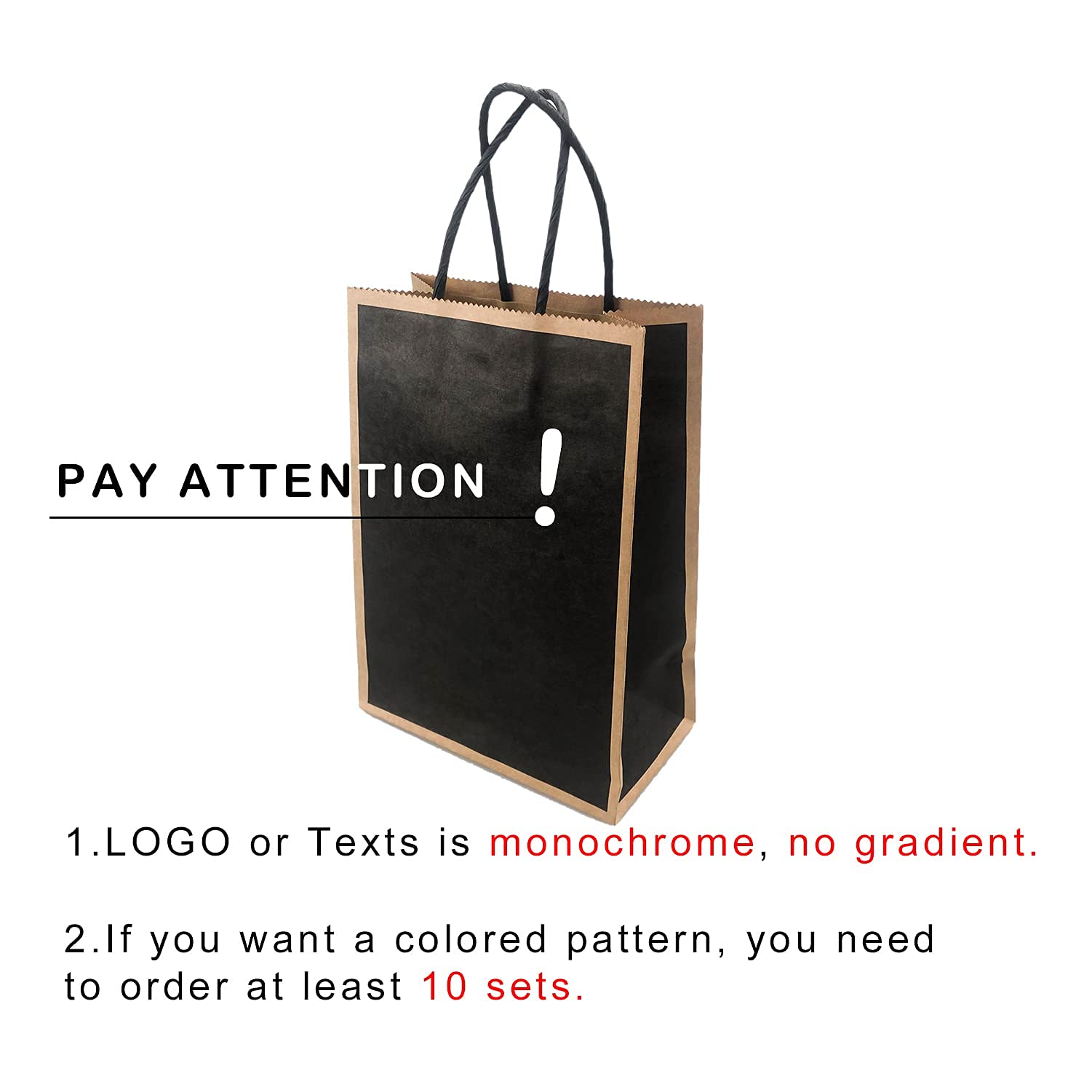 Eco-Friendly Custom Printed Kraft Paper Bags - 5.91x3.15x8.27 Inch (100 Pcs) | Reusable Shopping Bags, Merchandise Bags, Party Favors & Gift Bags | Perfect for Retail Stores, Weddings, Groceries & Eco-Conscious Packaging