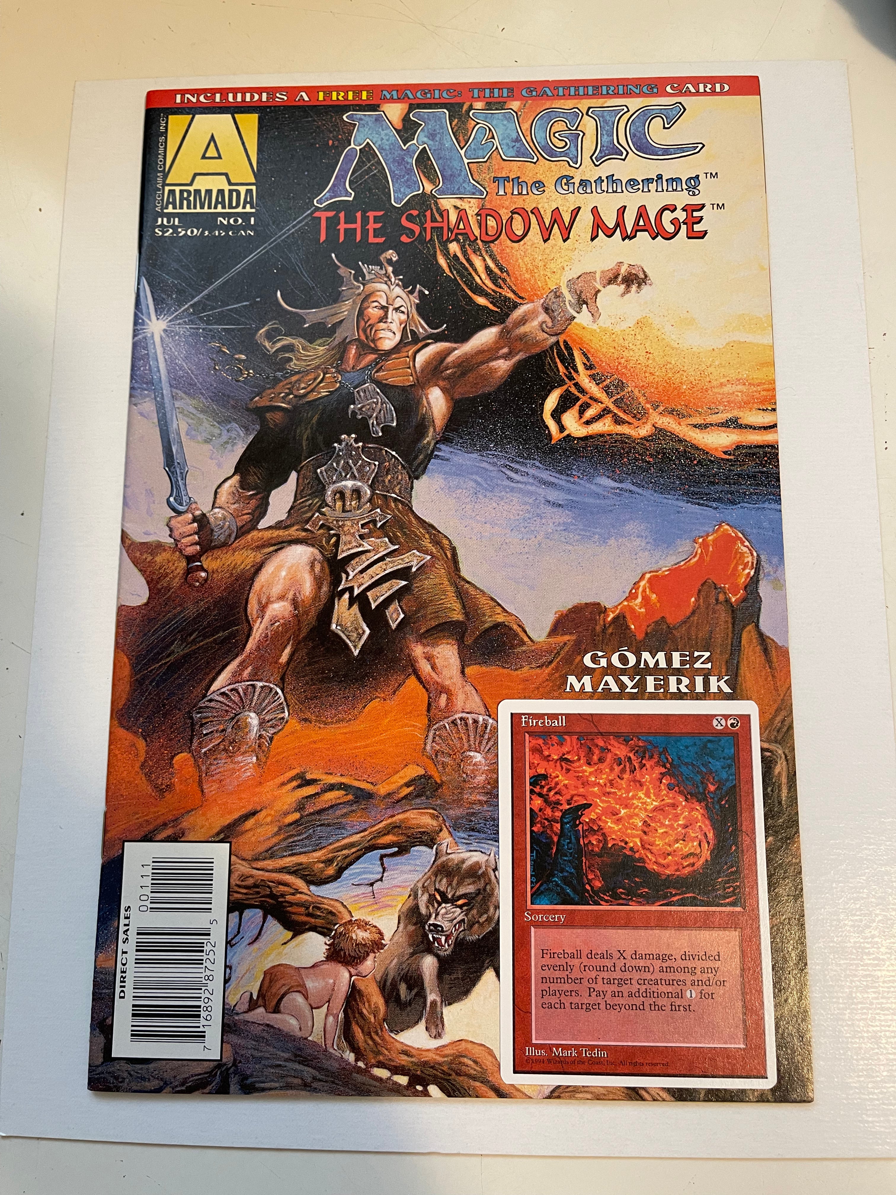 Magic The Shadow Mage #1 Comic Book with Exclusive Card - Collectible Trading Card Game for MTG Fans & Fantasy Lovers