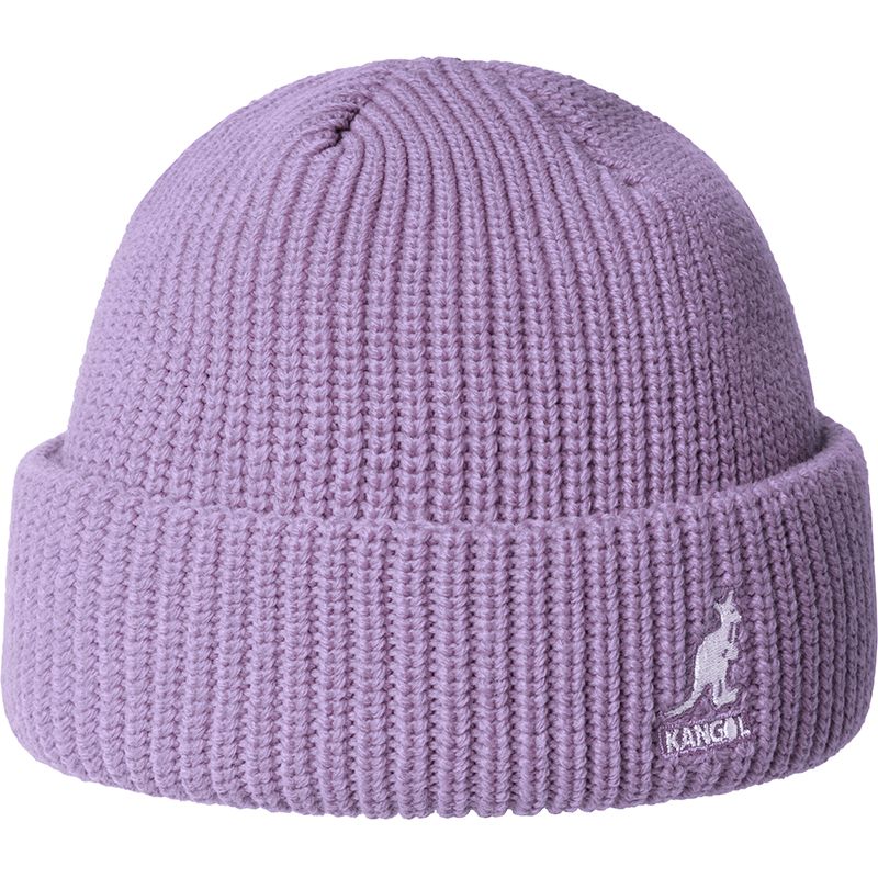 Kangol Cardinal 2 Way Beanie Hat - Digital Lavender Color | Winter Knit Cuffed Beanie for Men & Women | Outdoor Activities, Skiing, Snowboarding, Hiking