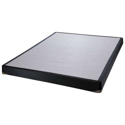 5 Inch Low Profile Box Spring - Queen Size Mattress Foundation for Bed Support, Sturdy & Durable - Perfect for Platform Beds, Adjustable Bases, and Guest Rooms