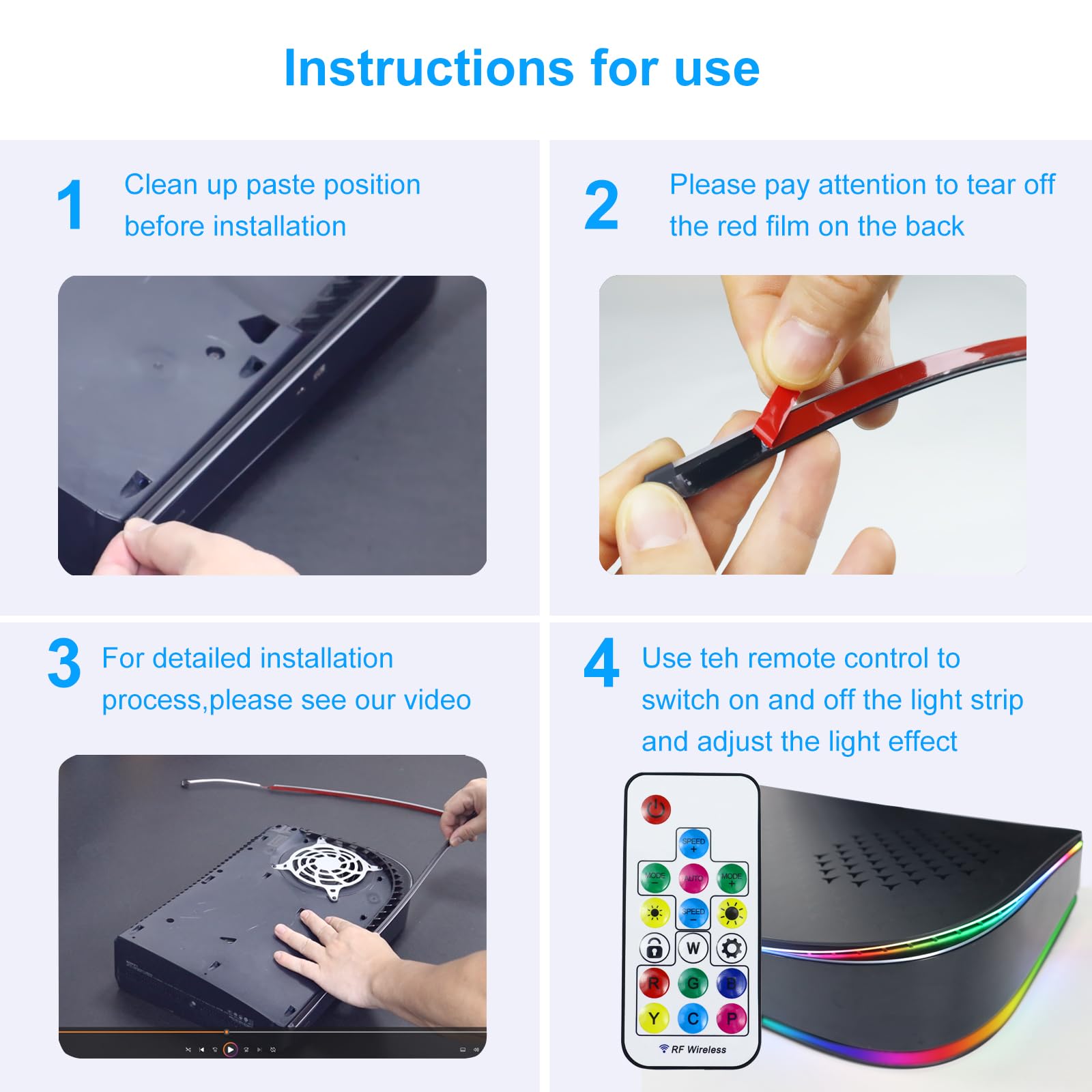RGB LED PS5 Faceplate with Dust Filter - Cooling Vents Cover for PlayStation 5 Disc Edition - Gaming Setup Accessory
