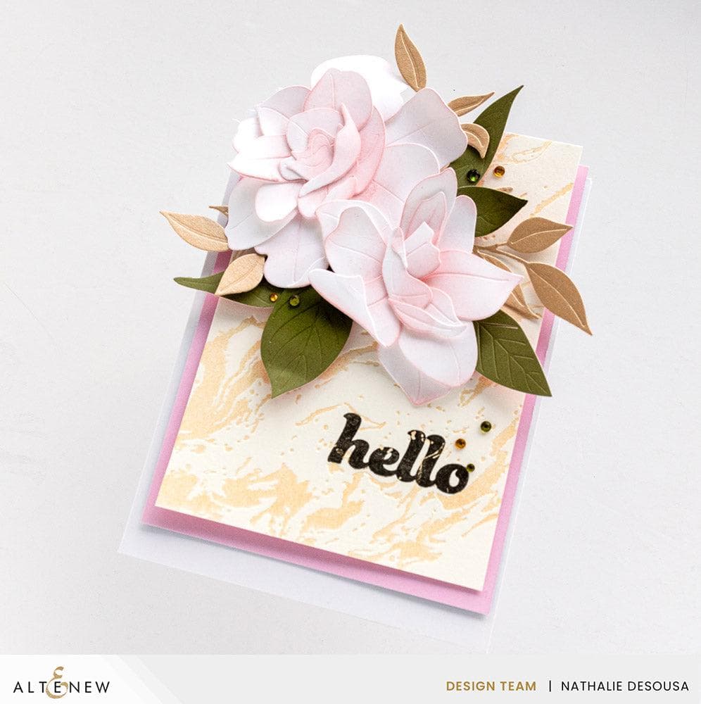 Premium Gilded Marble Texture Press Plate - Elegant Foil Stamping Tool for DIY Scrapbooking, Card Making & Wedding Invitations - Perfect for Crafting, Paper Arts & Stationery Design