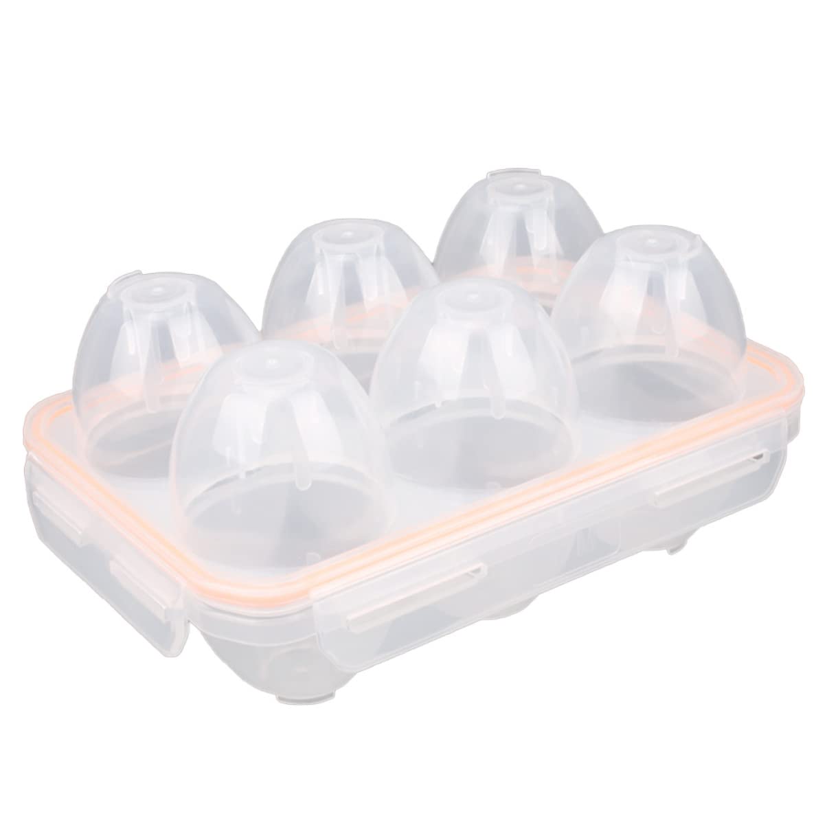 OSALADI 3-Piece Egg Protection Box - Leakproof Silicone Egg Storage Containers with Lids - Portable Egg Carrier for Refrigerator, Camping, Picnics & Travel - Durable Fridge Egg Holder for Safe Transport