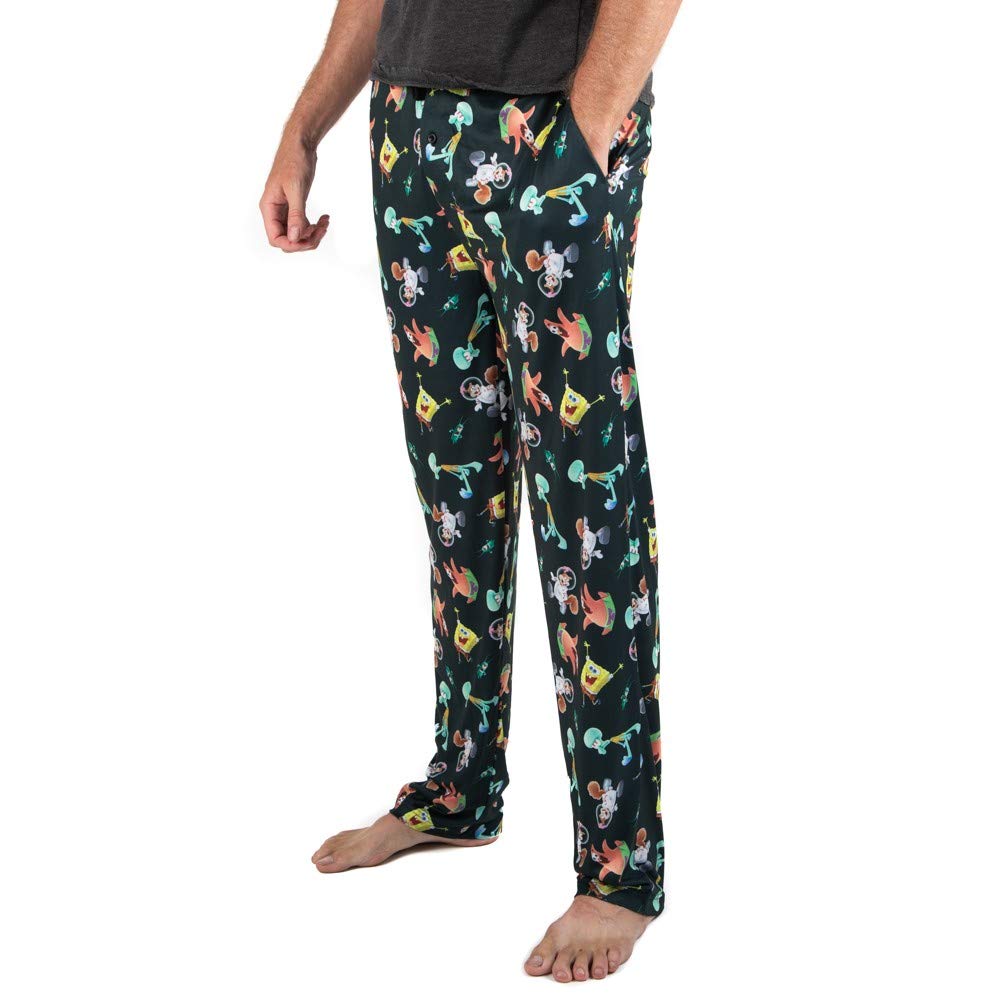 Bioworld Spongebob All Over Print Sleep Pants - XXL Size | Soft & Comfortable Cartoon Pajama Bottoms for Men & Women | Perfect for Lounge Wear, Sleepovers & Gift Giving