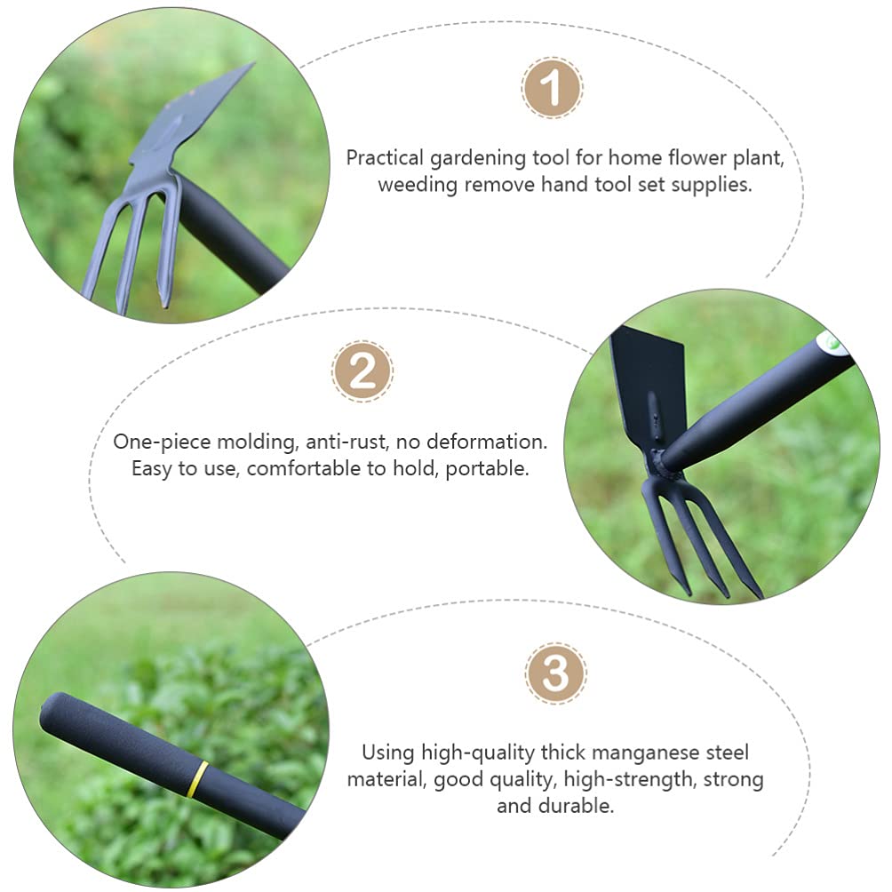 Premium Manganese Steel Hand Tiller & Cultivator - Manual Gardening Tool for Weeding, Digging & Soil Cultivation | Ideal for Home Gardens, Flower Beds & Vegetable Patches