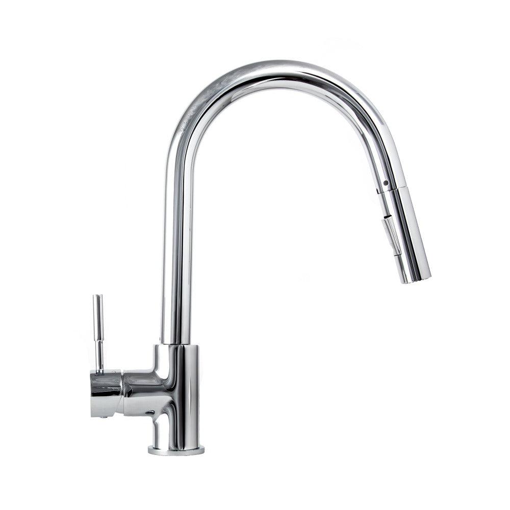 ZLINE Gemini Pull Down Single Handle Kitchen Faucet in Chrome - High Arc Spout, Durable Stainless Steel, Easy Installation for Modern Kitchens (Perfect for Washing Dishes, Filling Pots & Daily Kitchen Tasks)