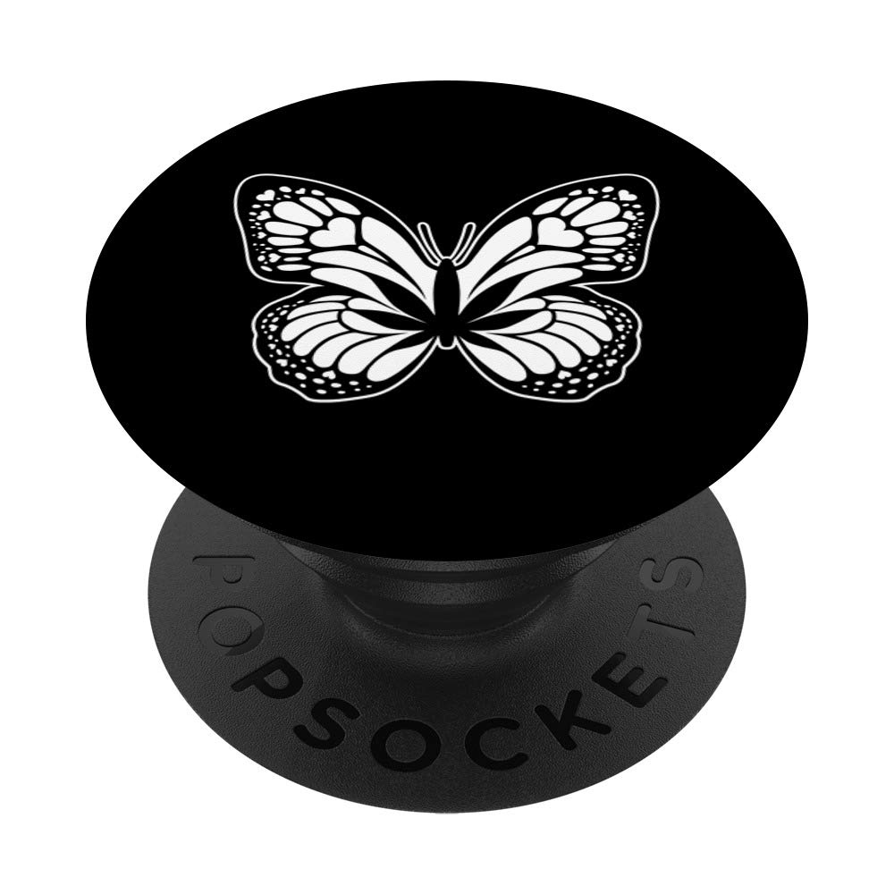 Butterfly PopSockets PopGrip: Interchangeable Phone Grip for iPhone, Samsung & Tablets - Perfect for Selfies, Video Calls & Secure Holding