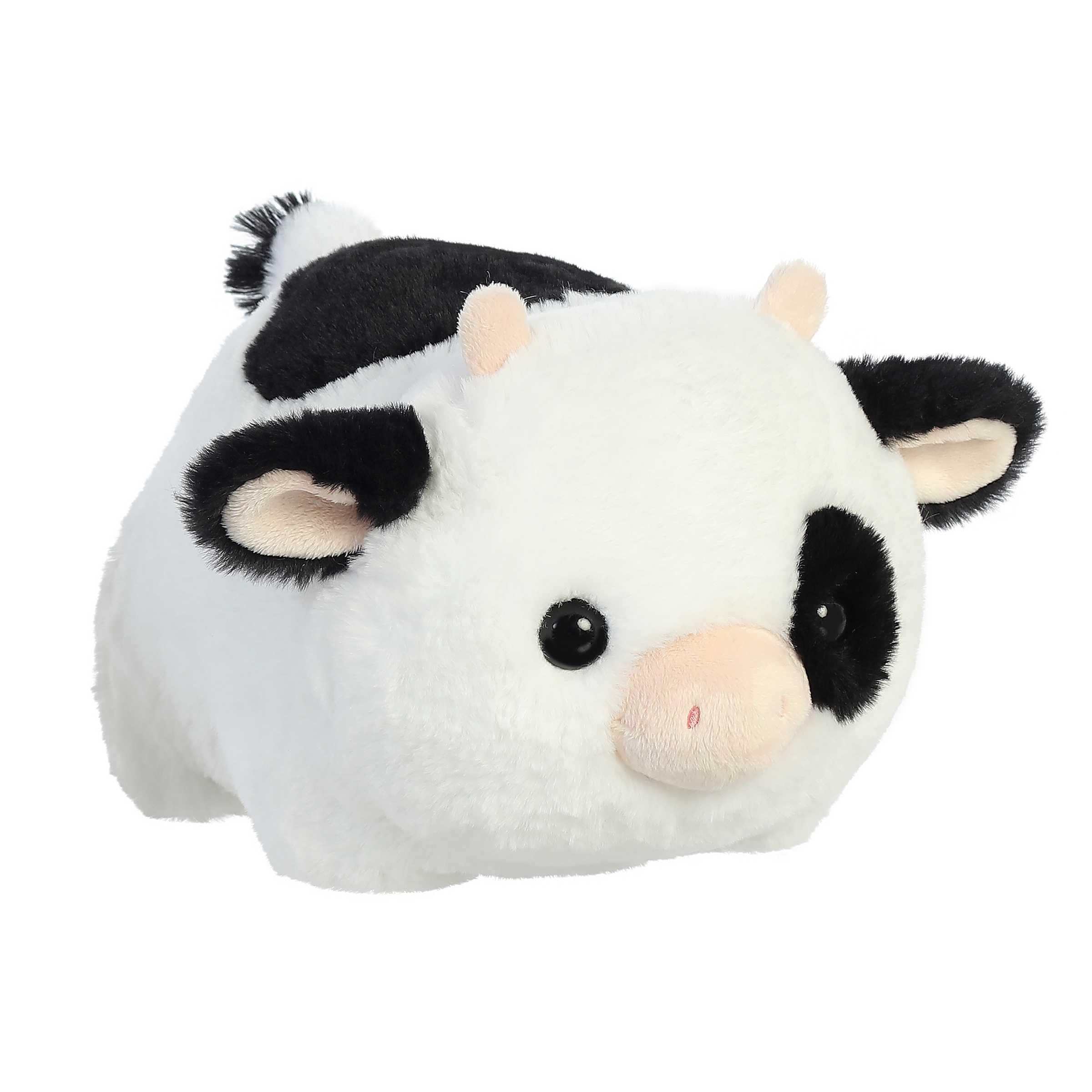 Aurora® Adorable Spudsters™ Tutie Cow Plush Toy - 10 Inch Soft White Stuffed Animal for Kids, Best Comforting Cuddles & Playful Companion - Perfect for Nursery Decor, Birthday Gifts & Bedtime Snuggles