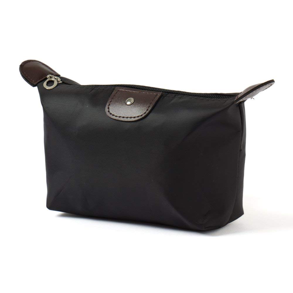 Premium Travel Pouch & Toiletry Bag Set of 2 - Waterproof Cosmetic Organizer for Women & Men - Black Travel Essentials for Vacation, Gym, Camping & Business Trips