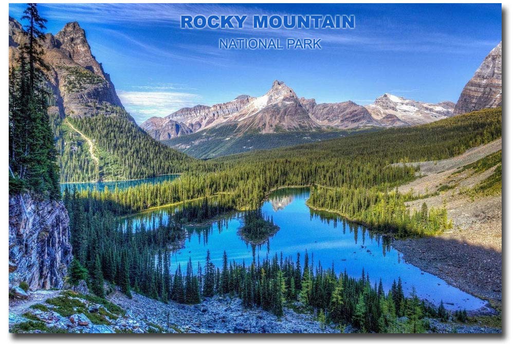 Rocky Mountain National Park Souvenir Fridge Magnet - 2.5