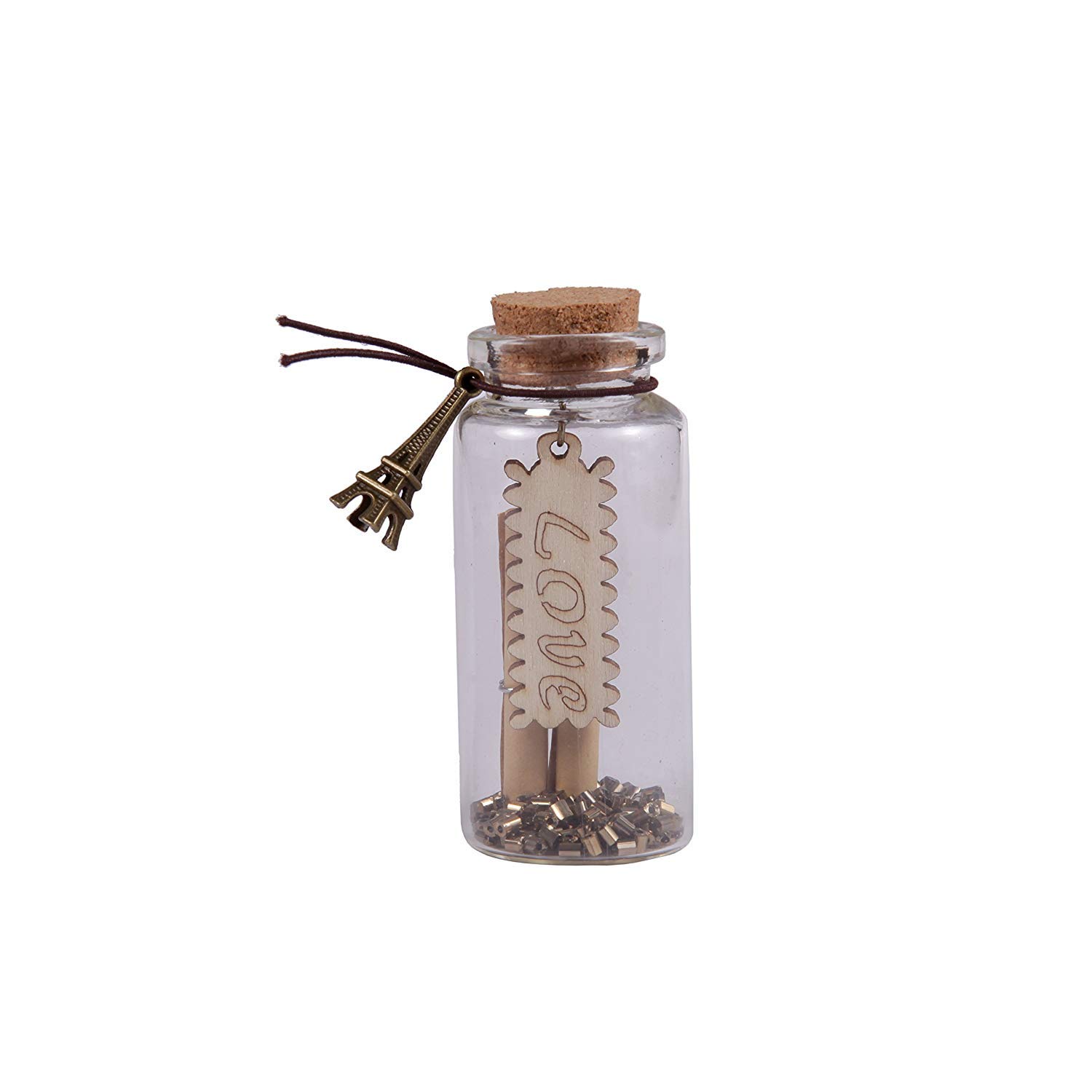 Romantic Valentine's Love Box with Message Bottle - Heart Shaped Metal Gift Box for Couples - Perfect for Anniversaries, Proposals & Special Occasions