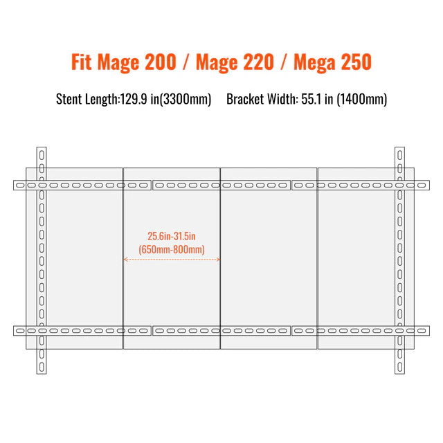 Rich Solar Solar Panel Ground Mount Kit - Compatible with MEGA 200, MEGA 220 & MEGA 250 Solar Panels - Perfect for Off-Grid, RV & Home Solar System Installations