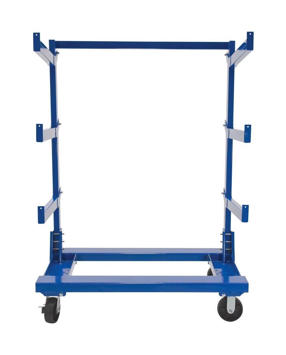 Heavy Duty Cantilever Carts for Warehouse & Industrial Use - Steel Utility Cart with Adjustable Shelves for Storage & Transport - Perfect for Retail, Factory, and Workshop Organization