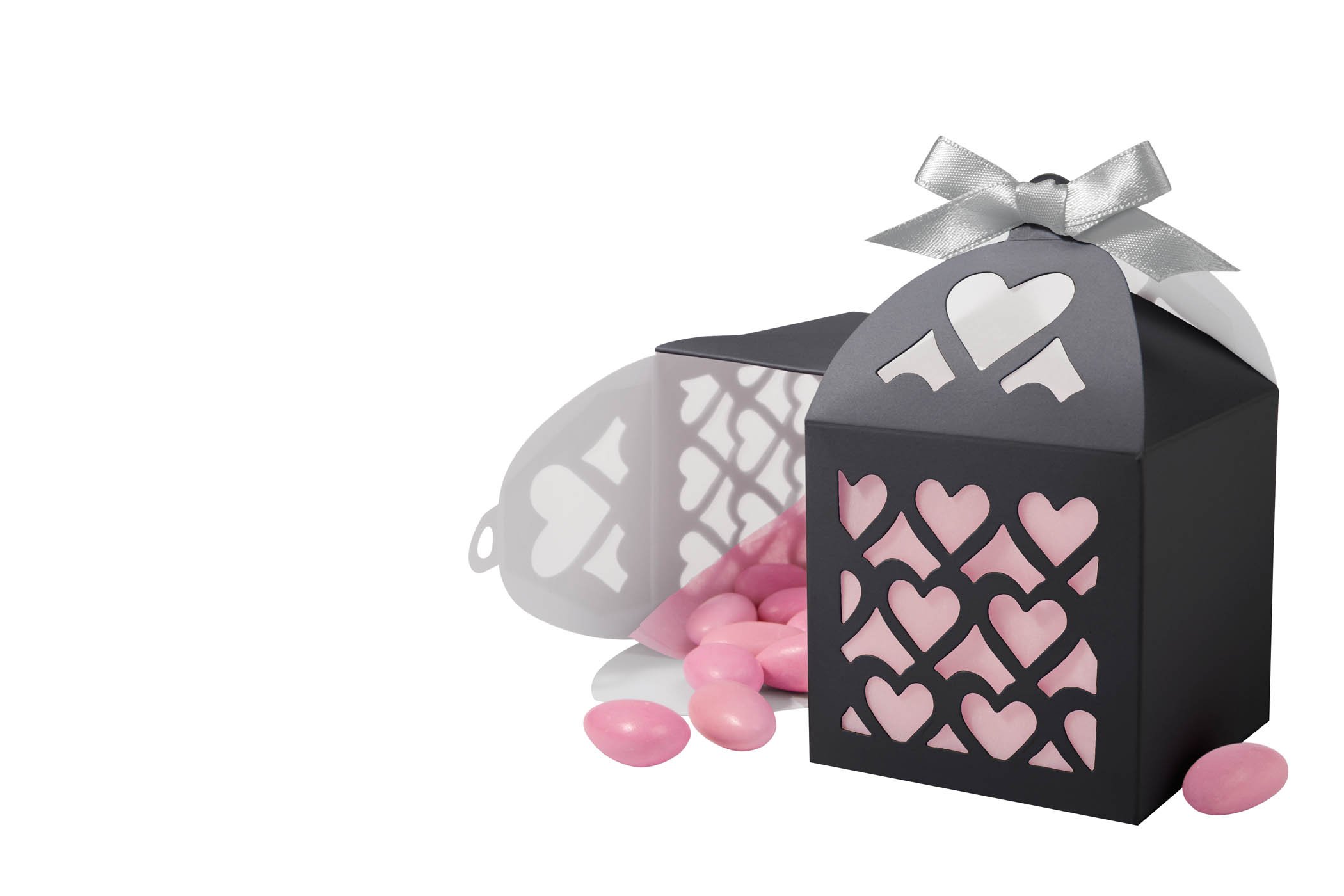 Wilton Black Paper Lantern Favor Boxes - 50 Pack for Wedding Decorations, Party Supplies & Chinese New Year Decor