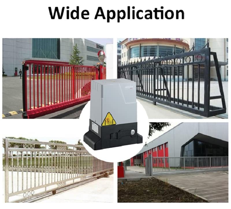 **550W Heavy Duty Automatic Sliding Gate Opener Kit - 3300LBS Capacity, 4 Remote Controls & Smart APP Control for Driveway Security (Up to 40 Feet) - Ideal for Homes, Warehouses & Commercial Properties**
