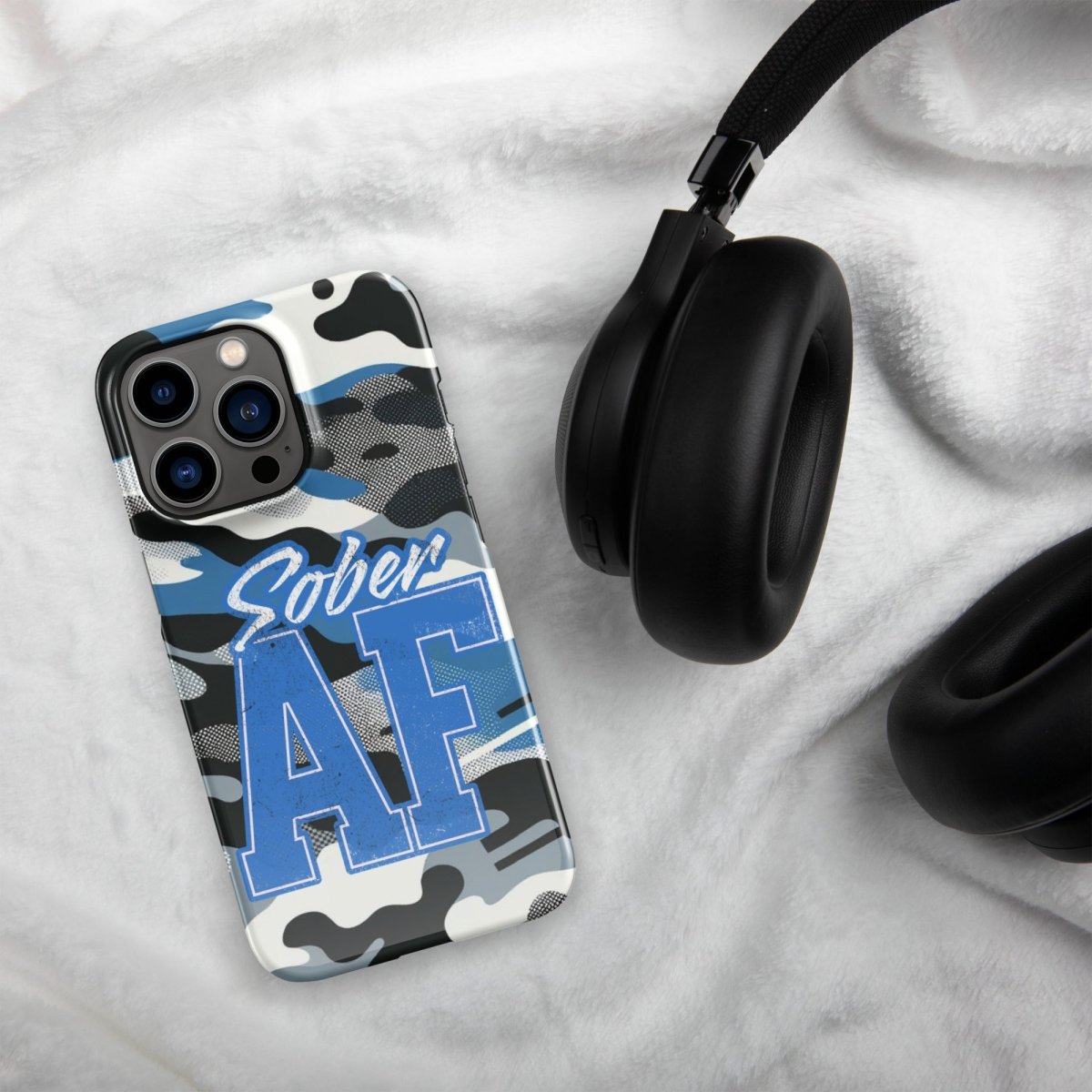 Camo Print Clear iPhone Snap Case - Slim Protective Cover for iPhone [Model] - Perfect for Outdoor, Travel & Everyday Use
