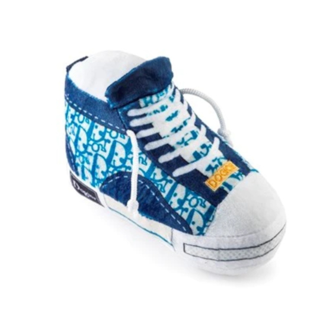 Dogior High Top Tennis Shoe Dog Toy - Durable Chew Toy for Small & Medium Dogs - Perfect for Playtime, Training & Teething Relief