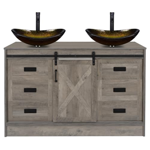 Glod Boat Glass Sink