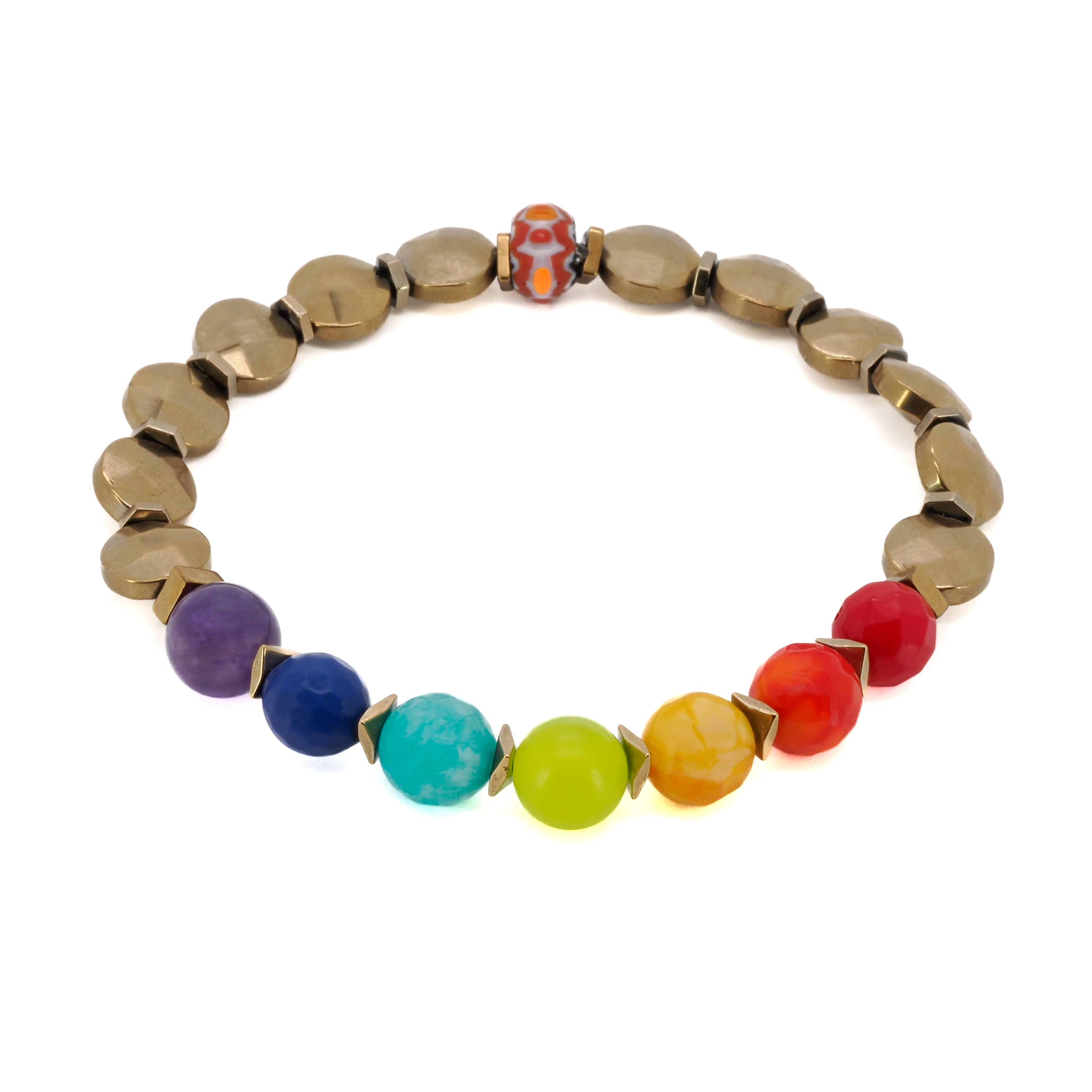 Chakra Balancing Beaded Bracelet for Energy Healing - 7 Color Beads for Meditation, Yoga & Spiritual Wellness