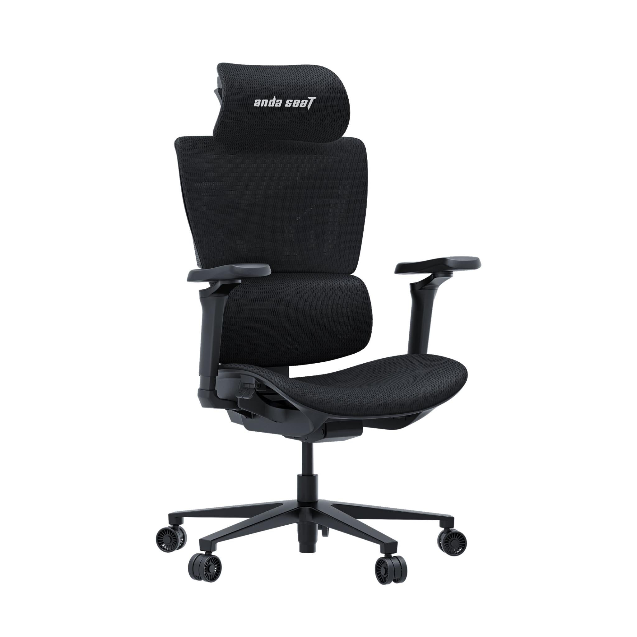 Anda Seat X Air Pro Ergonomic Mesh Gaming Chair - Space Black | Breathable High Back Office Chair for PC, Console & Streaming Gamers