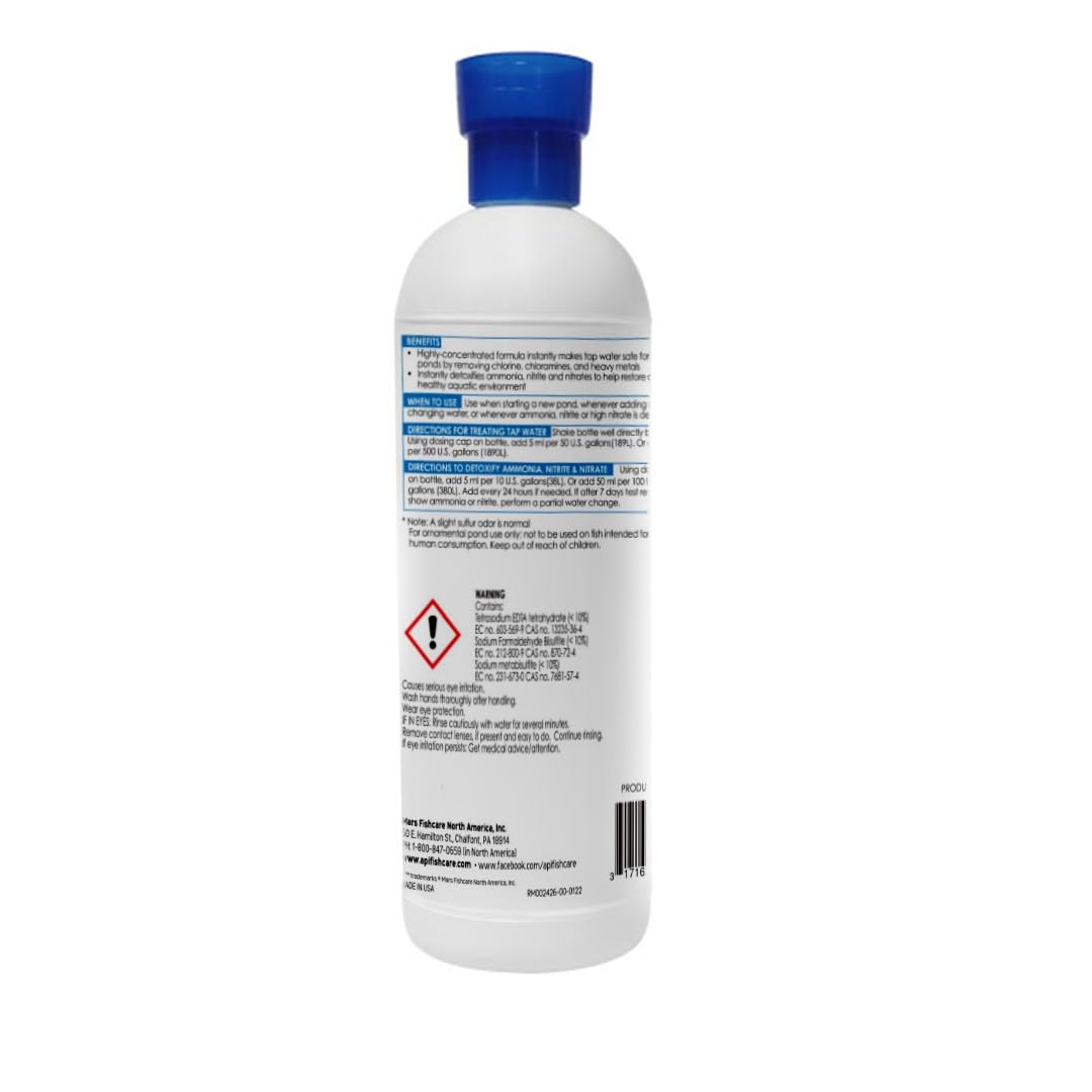 API Aqua Essential Water Conditioner for Freshwater & Saltwater Aquariums – 4 oz Bottle – Removes Chlorine, Chloramines & Heavy Metals – Safe for Fish, Plants & Shrimp – Perfect for Water Changes & New Tank Setup