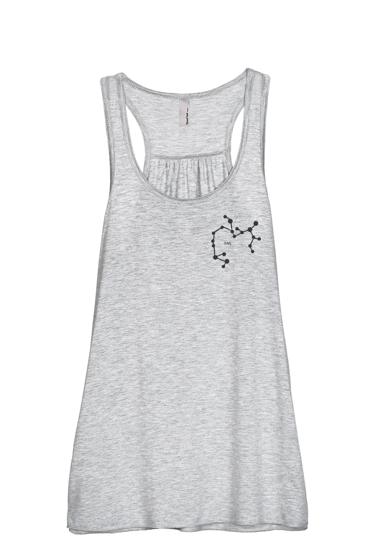 Sagittarius Zodiac Sign Women's Sleeveless Flowy Racerback Tank Top - Comfortable Summer Casual Wear for Gym, Beach & Everyday Outfits