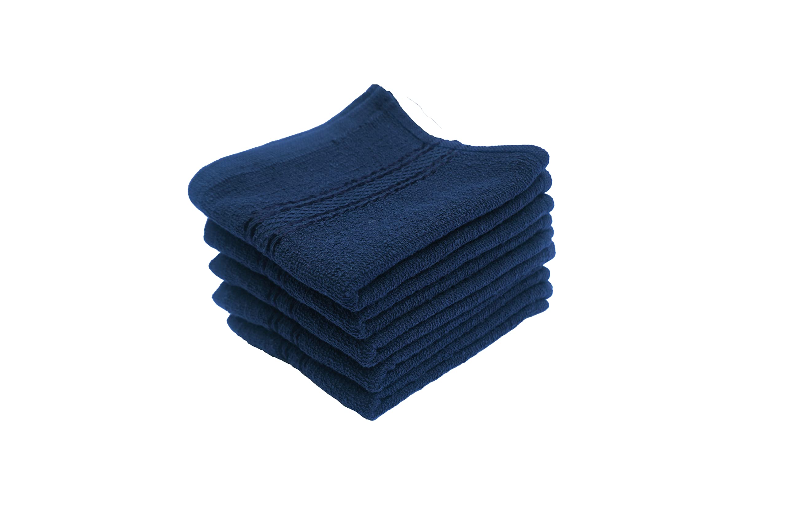 Space Fly Silverline Fresh Loom Face Towel - Ultra Soft 100% Cotton Handkerchiefs for Women, Men & Babies (5-Pack) | Gentle for Newborn Skin, Perfect for Daily Use, Travel & Gym