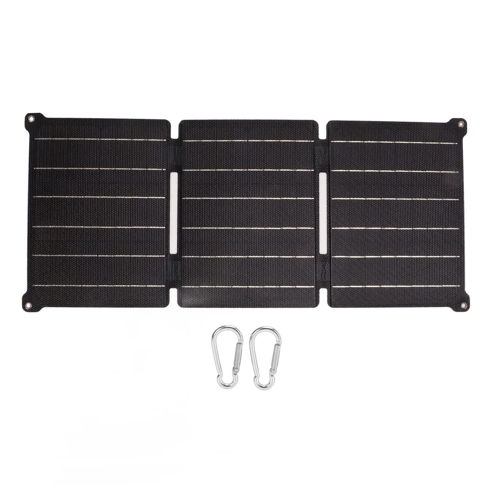 Foldable Solar Panel Charger with IPX6 Waterproof & High Efficiency - Portable Monocrystalline Solar Charging Pack for Camping, Hiking, Outdoor Adventures & Emergency Power Backup