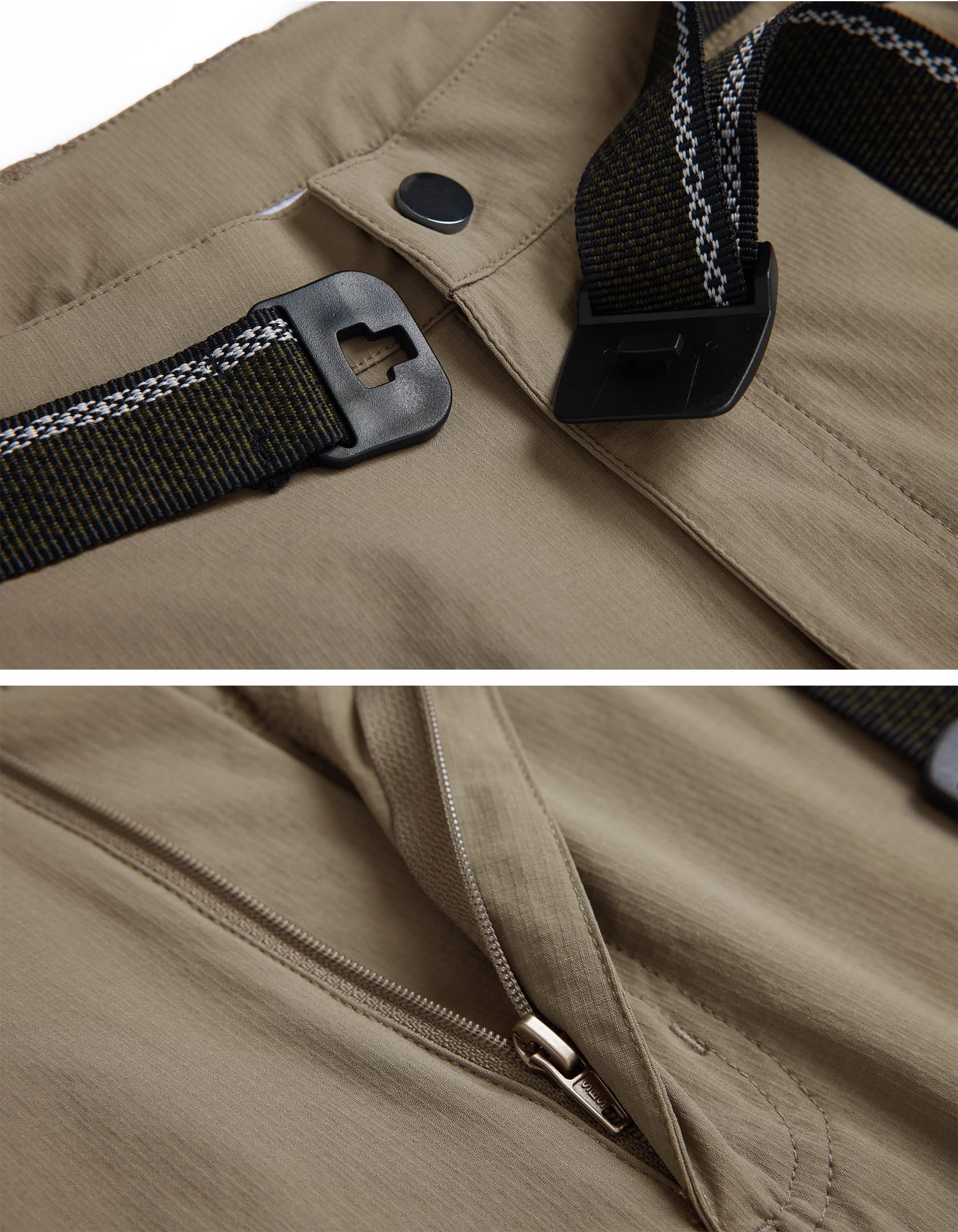 **Men's Quick-Dry Hiking Cargo Pants - Water Resistant, Lightweight & Breathable Outdoor Work Pants with Zipper Pockets for Mountain Climbing & Camping**