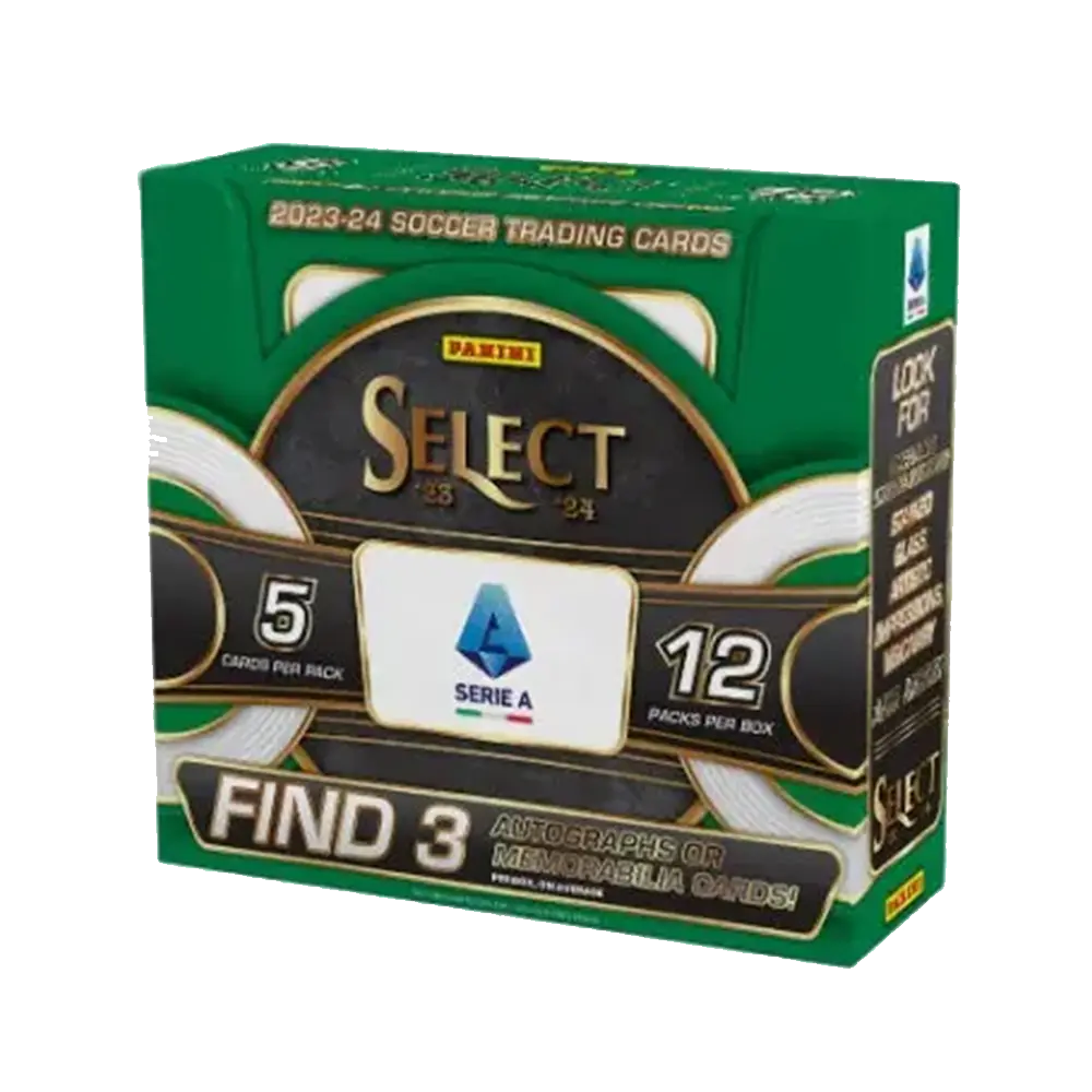 2023-24 Panini Select Serie A Soccer Hobby Box - 24 Packs with Autographs & Memorabilia Cards - Perfect for Soccer Collectors and Fantasy League Fans