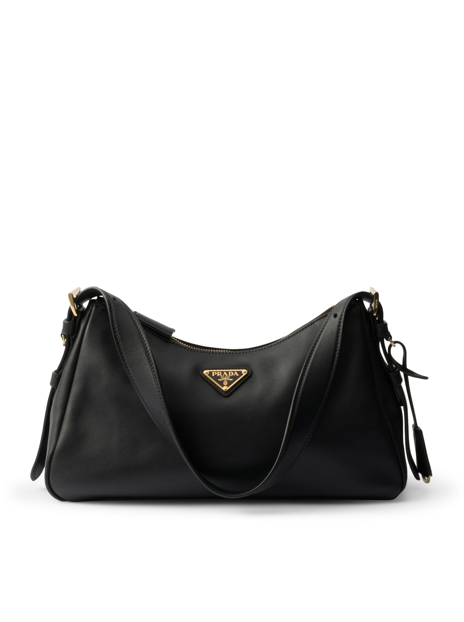PRADA AIMEE Medium Leather Shoulder Bag for Women | Luxury Designer Handbag | Perfect for Work, Travel & Evening Events
