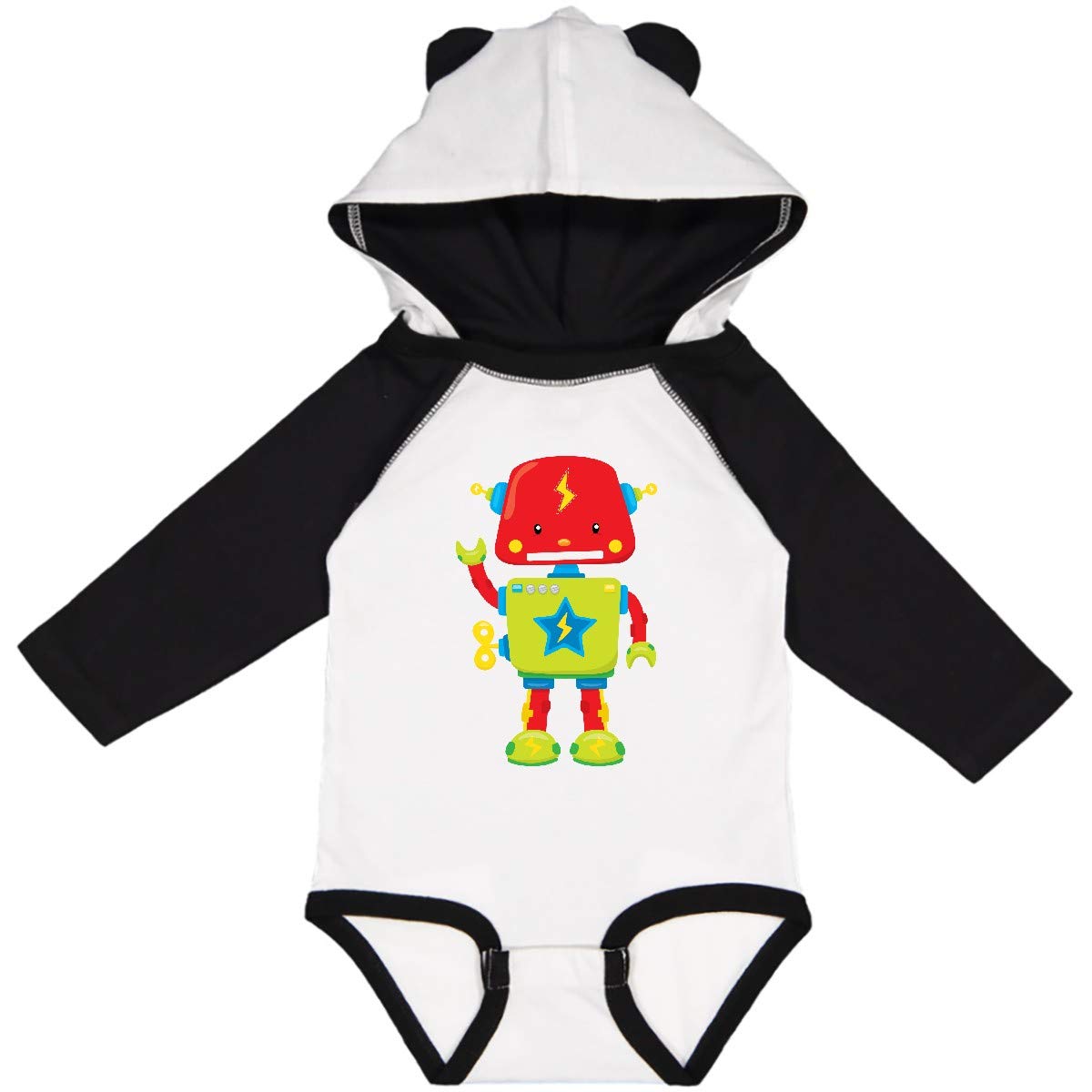Inktastic Toy Robot Long Sleeve Baby Bodysuit - Soft Cotton Infant Onesie for Boys & Girls - Perfect for Playtime, Nursery & Family Photos