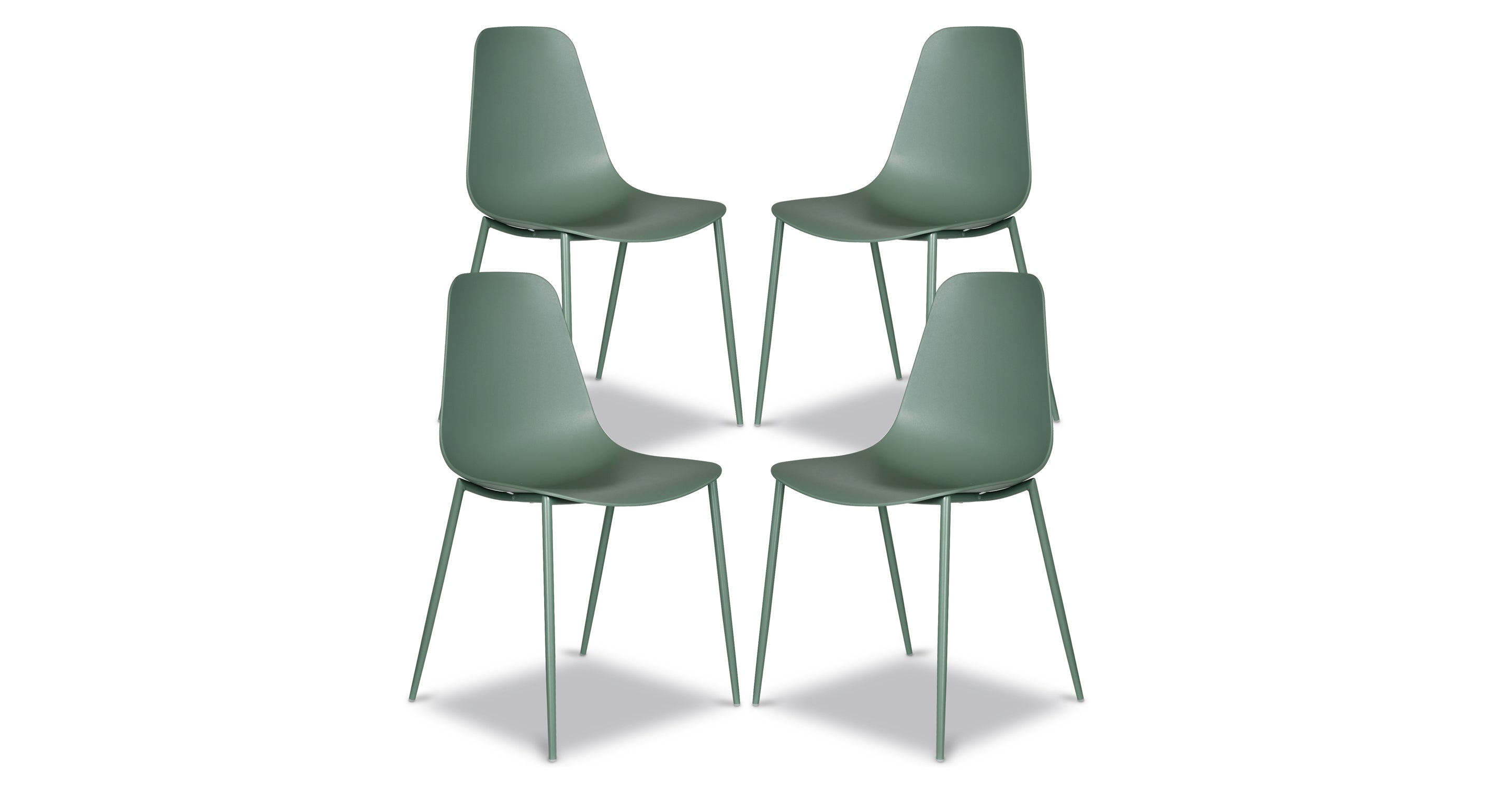 Isla Dining Chair - Modern Wooden Dining Room Chairs Set of 2, Comfortable Upholstered Seat with Sturdy Metal Legs - Perfect for Kitchen, Dining Room, Breakfast Nook & Home Decor
