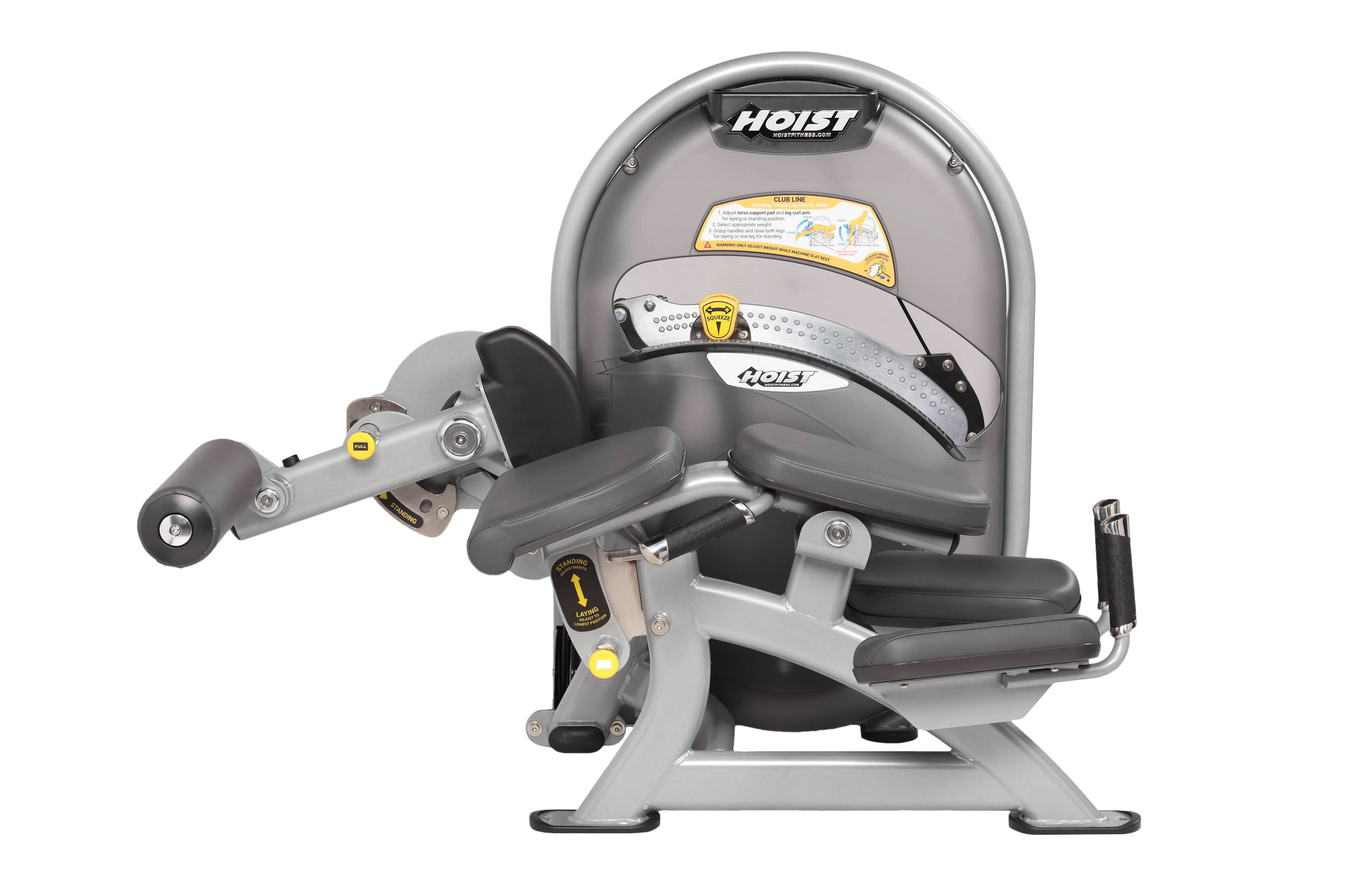 Hoist CL 3408 Standing & Prone Leg Curl Machine - Gym Strength Training Equipment for Hamstrings & Glutes - Perfect for Home & Commercial Fitness Studios