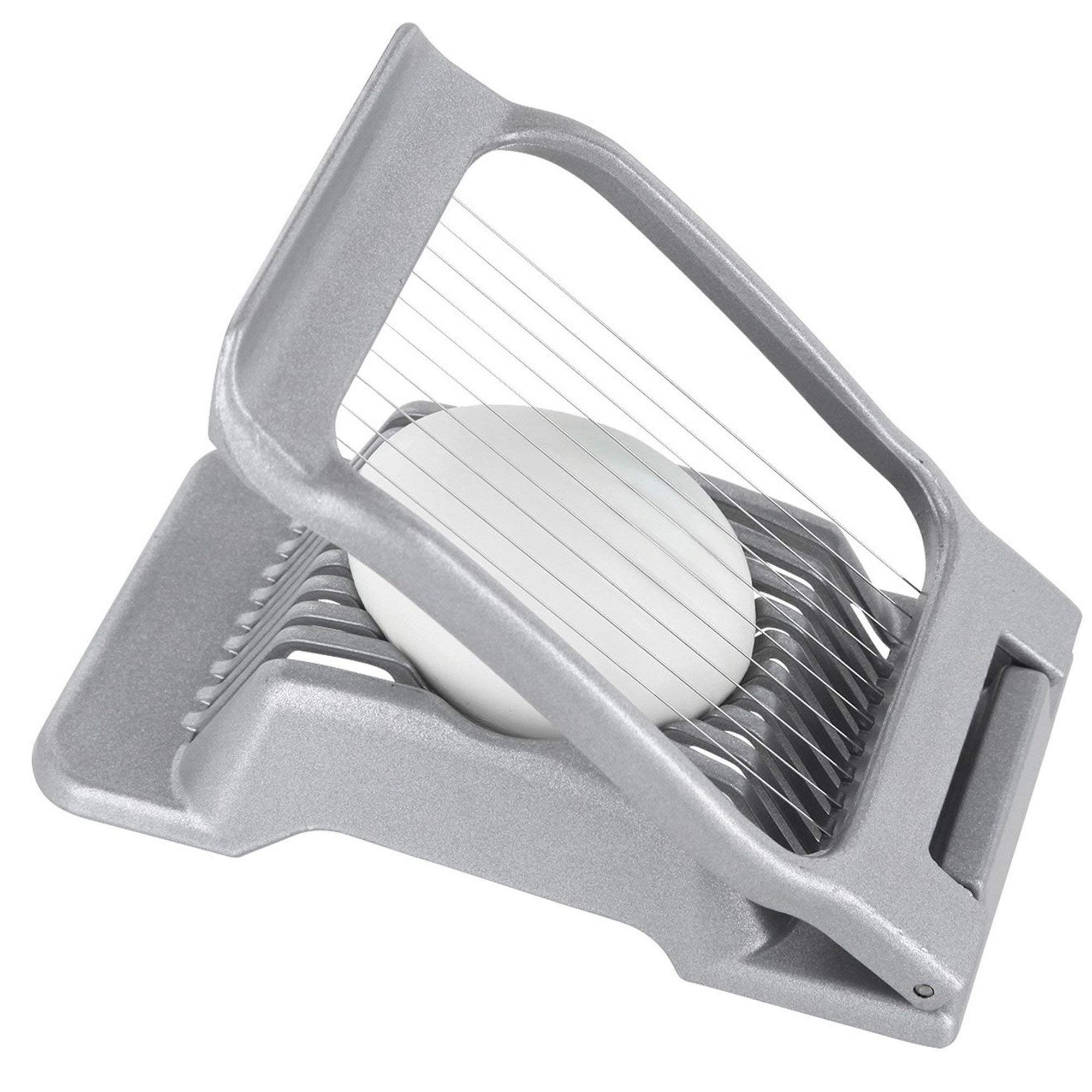 Westmark Germany Stainless Steel Wire Egg Slicer - Multipurpose Kitchen Tool for Hard Boiled Eggs, Fruits & Vegetables - Perfect for Salads, Meal Prep & Healthy Snacks (Grey)
