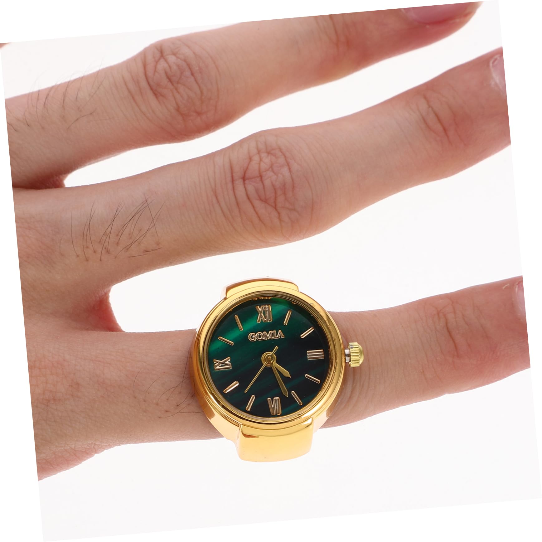 3 Pcs Mini Ring Watch - Stylish Digital Finger Watch for Men & Women - Stainless Steel Fashion Rings with Glass Display - Perfect for Graduation Gifts, Casual Wear & Unique Accessories