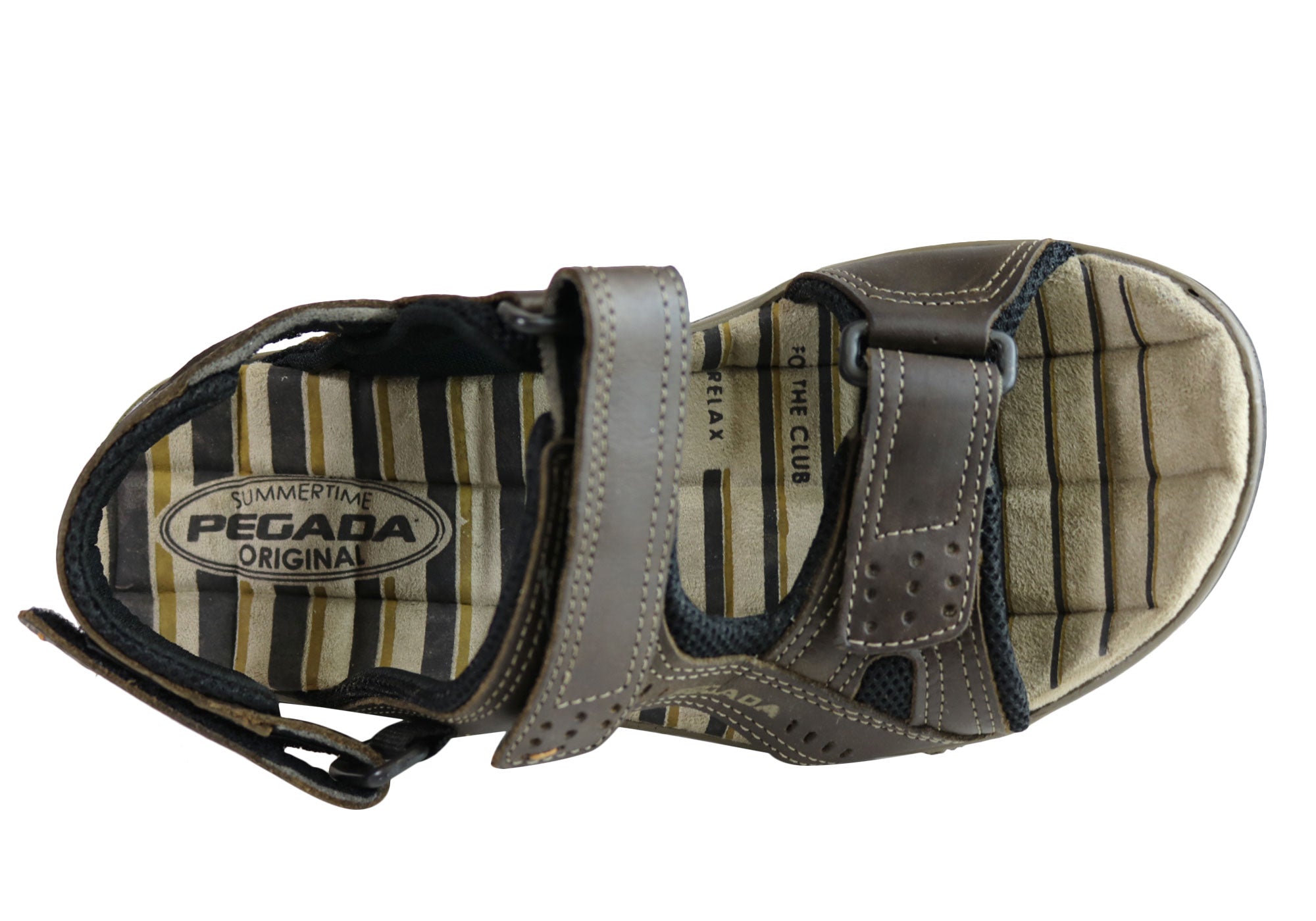 Premium Jim Men's Leather Comfortable Cushioned Sandals - Handmade in Brazil - Perfect for Summer, Beach & Casual Wear